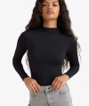 DE FACTO Yarım Balıkçı Yaka Uzun Kollu Çıtçıtlı Body