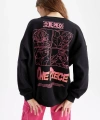 DEFACTO Oversize Fit Bisiklet Yaka Sırt Baskılı Sweatshirt