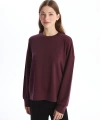 LC Waikiki Bisiklet Yaka Düz Oversize Kadın Sweatshirt