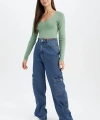 Defacto Slim Fit V Yaka Kazak