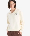 Defacto Regular Fit Yarım Fermuarlı Baskılı Kalın Sweatshirt
