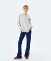 Koton Şardonlu Kapüşonlu Arkası Baskılı Oversize Sweatshirt