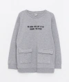 LC Waikiki Bisiklet Yaka Uzun Kollu Erkek Cocuk Sweatshirt