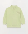 LC Waikiki Dik Yaka Uzun Kollu Baskılı Erkek Bebek Sweatshirt