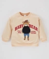 DEFACTO Erkek Bebek Baskılı Bisiklet Yaka Içi Yumuşak Tüylü Sweatshirt