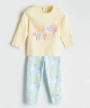 LC Waikiki Mavi Baskılı Kız Çocuk Pijama Takım