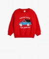 Koton Sweatshirt Yılbaşı Temalı Baskı Detaylı Uzun Kollu Pamuklu Şardonlu