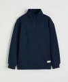 LC Waikiki Dik Yaka Erkek Çocuk Kalın Sweatshirt