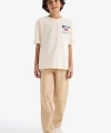 Defacto Oversize Baskılı Ekru Erkek Çocuk T-Shirt