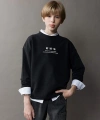 Defacto Geniş Kalıp Bisiklet Yaka Sırt Baskılı Yıkamalı Soluk Efektli Sweatshirt Erkek Çocuk