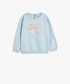 KOTON Pamuklu Uzun Kollu Baskılı Sweatshirt