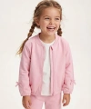 LC Waikiki Pembe Fiyonk Detaylı Kız Çocuk Fermuarlı Sweatshirt