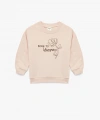 Koton Şardonlu Uzun Kollu Bisiklet Yaka Nakışlı Pamuklu Sweatshirt