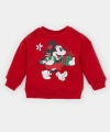 DEFACTO Kız Bebek Yılbaşı Temalı Bisiklet Yaka İçi Yumuşak Tüylü Sweatshirt