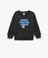 Koton Uzun Kollu Bisiklet Yaka Pamuklu Baskılı Şardonlu Sweatshirt