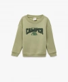 Koton Pamuklu Uzun Kollu Bisiklet Yaka Şardonlu Baskılı Sweatshirt