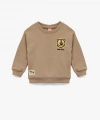 Koton Bisiklet Yaka Uzun Kollu Şardonlu Aslan Baskılı Sweatshirt