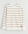 LC Waikiki Bisiklet Yaka Çizgili Erkek Çocuk Sweatshirt