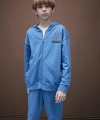 Defacto %100 Pamuk Baskılı Kapüşonlu Fermuarlı Sweatshirt Erkek Çocuk