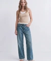 LC Waikiki LCW Jeans İndigo Beli Lastikli Wideleg Kadın Jean Pantolon
