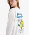 DEFACTO Loose Fit Bisiklet Yaka Sırt Baskılı Sweatshirt Tunik
