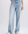 Defacto 90s Wide Leg Yüksek Bel Boru Paça Jean Pantolon E4269AX25SP