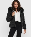 Onlcamılla Quılted Furhood Kadın Mont