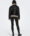 ONLY Onlwilma Faux Leath Sherpa Jacket Cc Otw Kadın Mont