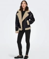 ONLY Onlwilma Faux Leath Sherpa Jacket Cc Otw Kadın Mont