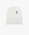 Koton Lisanslı Stitch Baskılı Uzun Kollu Bisiklet Yaka Şardonlu Sweatshirt