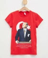 DEFACTO 23 Nisan Atatürk Baskılı Kısa Kollu T-shirt