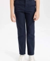 Defacto Erkek Çocuk Standart Paça Keten Görünümlü Pantolon B6707A824SP