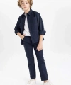 Defacto Erkek Çocuk Standart Paça Keten Görünümlü Pantolon B6707A824SP