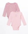 Bisiklet Yaka Baskili Kiz Bebek Citcitli Body 2li - W4KR26Z1