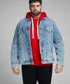 JACK & JONES Denim-büyük Beden Kot Ceket
