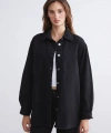 LC Waikiki Classic Gömlek Yaka Oversize Kadın Jean Ceket
