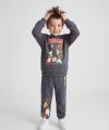 LCW Kids Gri Sonic Baskılı Erkek Çocuk Eşofman Takımı