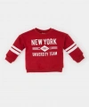 Defacto Kız Bebek Bisiklet Yaka Baskılı İçi Yumuşak Tüylü Sweatshirt