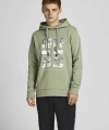 JACK & JONES Kapüsonlu Baskili Sweatshirt