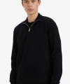 Defacto Comfort Fit Dik Yaka Dokulu Yarım Fermuarlı Waffle Sweatshirt