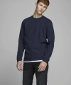 JACK & JONES Bisiklet Yaka Düz Renk Triko