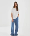 LC Waikiki Modest İndigo Wideleg Kadın Jean Pantolon