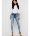 Only Mavi Pamuklu Normal Bel Skinny Fit Jeans Kadın Jean Pantolon