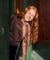 LCW Kids Kahverengi Baskılı Kız Çocuk Sweatshirt