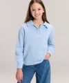 LC Waikiki Polo Yaka Kız Çocuk Kalın Sweatshirt