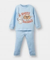 DEFACTO Erkek Çocuk Pamuklu Baskılı Beli Lastikli Pijama Takımı