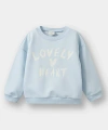 DEFACTO Kız Bebek Bisiklet Yaka Baskılı Sweatshirt