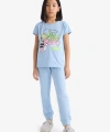 Defacto Kız Çocuk Kısa Kollu Pijama Takımı