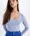 DEFACTO Slim Fit Kare Yaka Kazak