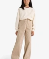 Defacto Wide Leg Geniş Paça Pamuklu Okul Pantolonu Kız Çocuk